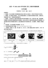 安徽省合肥市第一中学2024～2025学年高三(上)第二次教学质量检测月考化学试卷(含答案)