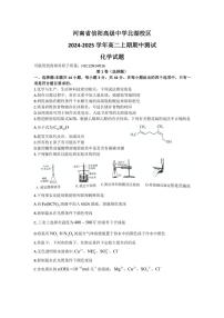 河南省信阳高级中学北湖校区2024～2025学年高二(上)期中化学试卷(含答案)