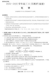 福建省金科大联考2025届高三上学期11月测评化学试卷（PDF版，含解析）