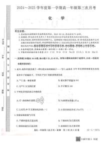 河北省沧州市四县联考2024-2025学年高一上学期11月月考化学试题