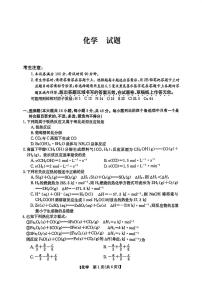 浙江省2024-2025学年高二上学期11月联考化学试卷（图片版，含解析）