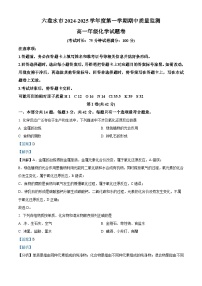 贵州省六盘水市2024-2025学年高一上学期11月期中考试化学试卷（Word版附解析）