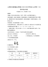 2024~2025学年山西省三晋联盟山西名校高二(上)11月期中联合考试 化学试卷