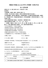 广东省茂名市高州市五校联考2024-2025学年高一上学期12月月考化学试题