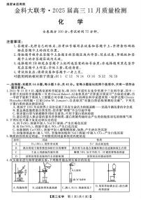 金科大联考·2025届高三上学期11月质量检测化学试题