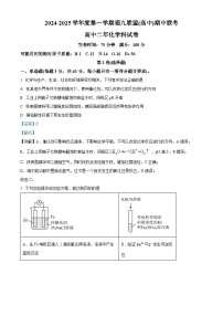 福建省福州市福九联盟2024-2025学年高二上学期11月期中联考化学试题（Word版附解析）