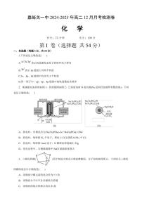 2024～2025学年甘肃省嘉峪关市第一中学高二(上)12月月考化学试卷(含答案)