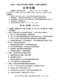 重庆市长寿区七校联盟2024-2025学年高二上学期12月期中考试 化学试题