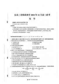 东北三省精准教学2025届高三上学期12月联考-化学试卷+答案