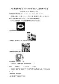 2024-2025学年广东省茂名市多校高一(上)期中联考化学试卷