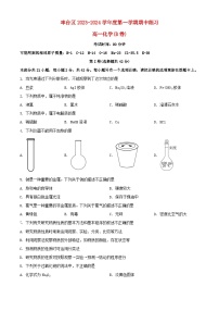 北京市丰台区2023_2024学年高一化学上学期期中试题B卷含解析