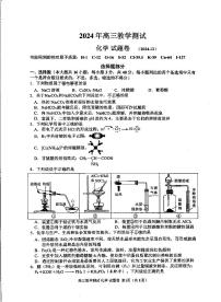 浙江省嘉兴市2024-2025学年高三上学期12月教学测试（一模）化学试卷