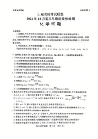 山东省名校考试联盟2024-2025学年高三上学期12月阶段性检测化学试题（PDF版，含答案）