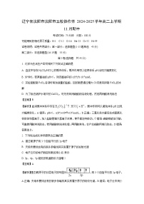 2024~2025学年辽宁省沈阳市沈阳市五校协作体高二(上)11月期中化学试卷(解析版)