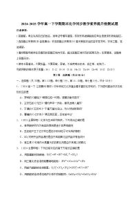 2024-2025学年高一下学期期末化学同步教学素养提升检测试题（含解析）