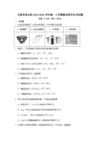 天津市重点校2023-2024学年高一上学期期末联考化学试题