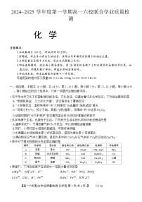 广东省六校（茂名一中，惠州一中，河源一中等）2024-2025学年高一上学期12月联合考试化学试卷（Word版附解析）