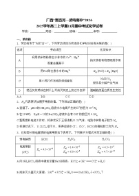 广西“贵百河—武鸣高中”2024-2025学年高二上学期11月期中考试化学试卷(含答案)