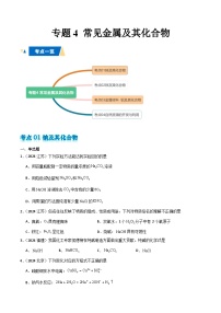 专题4 常见金属及其化合物-备战2025年高中学业水平合格考化学真题分类汇编（全国通用）.zip