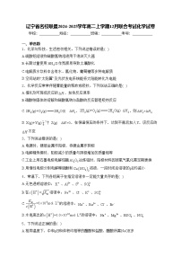 辽宁省名校联盟2024-2025学年高二上学期12月联合考试化学试卷(含答案)
