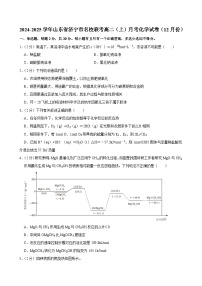 2024-2025学年山东省济宁市名校联考高二（上）月考化学试卷（12月份）