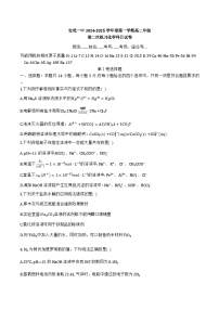 天津市宝坻区第一中学2024-2025学年高二上学期12月月考 化学试题