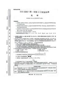 河南省华师联盟2025届高三上学期12月质量检测考试-化学试卷+答案