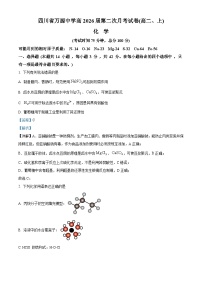四川省达州市万源中学2024-2025学年高二上学期12月第二次月考化学试卷（Word版附解析）