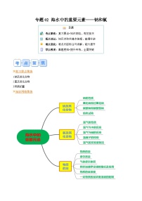 【寒假专题训练】人教版 高中化学 必修1 高一寒假 专题训练 专题02 海水中的重要元素——钠和氯（原卷版+解析版）.zip