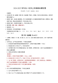 高一化学期末模拟卷（新八省通用“15+4”，人教版2019必修一全册）-2024-2025学年高中上学期期末模拟考试