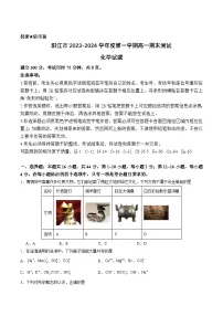 广东省阳江市2023-2024学年高一上学期期末化学试卷