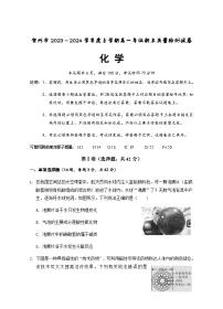 广西贺州市2023-2024学年高一上学期期末考试化学试卷