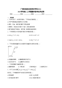 广西壮族自治区部分学校2024-2025学年高二上学期期中联考化学试卷(含答案)
