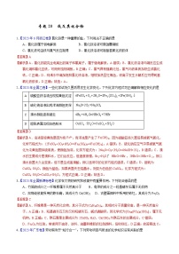 十年高考化学真题（2014-2023）分项汇编专题20铁及其化合物（Word版附解析）