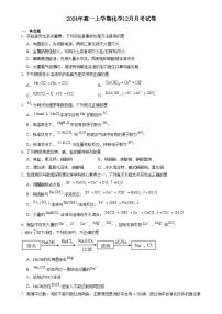 湖南省岳阳市临湘市2024-2025学年高一上学期12月月考化学试卷（Word版附答案）