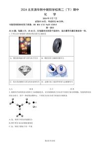 2024北京清华附中朝阳学校高二（下）期中真题化学试卷（教师版）