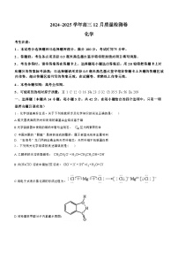 【西北卷】【山西卷】山西省三晋卓越联盟2024-2025学年高三上学期12月质量检测卷（25-X-213C）化学试卷+答案