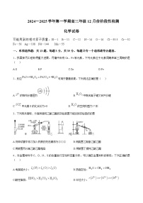 江苏省淮安市重点高中2025届高三上学期12月阶段性检测化学试题含答案