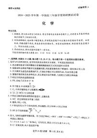 山西省部分重点高中2024-2025学年高三上学期11月期中调研测试化学试题PDF版含答案