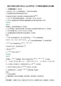 重庆市巴蜀中学2023-2024学年高三下学期仿真模拟化学试卷（Word版附解析）