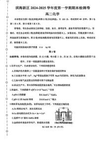 天津市滨海新区2024-2025学年高二上学期化学期末试卷