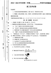 天津市西青区2024-2025学年高三上学期期末考试 化学试卷