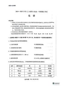 河南省南阳六校2024-2025学年高一上学期1月期末考试化学试题