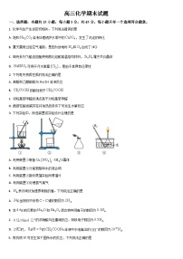 吉林省通化市梅河口市第五中学2024-2025学年高三上学期1月期末化学试题（含答案）