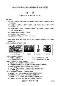 吉林省四平市第三高级中学2024-2025学年高三上学期期末考试 化学试题