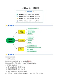 ①寒假复习-专题03 铁 金属材料-2025年高一化学寒假衔接讲练 (人教版)