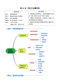 ②寒假预习-第03讲 无机非金属材料-2025年高一化学寒假衔接讲练 (人教版)