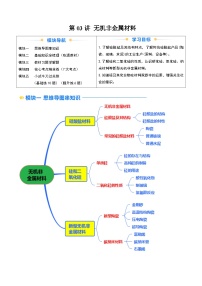 ②寒假预习-第03讲 无机非金属材料（学生版）-2025年高一化学寒假衔接讲练 (人教版)