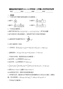 湖南省岳阳市临湘市2024-2025学年高二上学期12月月考化学试卷(含答案)