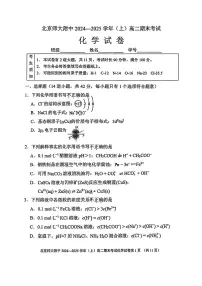 2025北京北师大附中高二（上）期末化学试卷